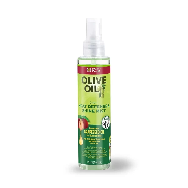 ORS OLIVE OIL WITH GRAPESEED OIL 2-N-1 SHINE MIST & HEAT DEFENSE 4.6 OZ