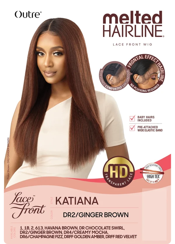 OUTRE MELTED HAIRLINE LACE FRONT WIG - KATIANA - Image 3