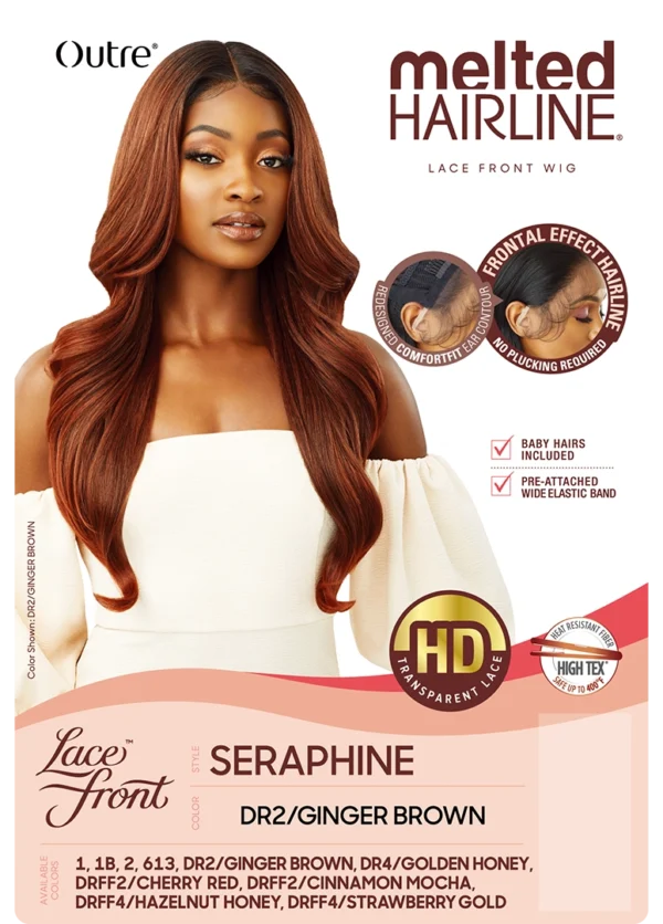 OUTRE MELTED HAIRLINE LACE FRONT WIG - SERAPHINE - Image 3