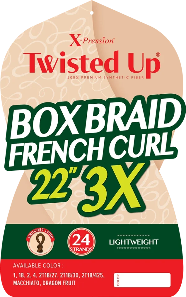 OUTRE X-PRESSION - TWISTED UP CROCHET BRAID BOX BRAID FRENCH CURL 22" 3X - Image 3