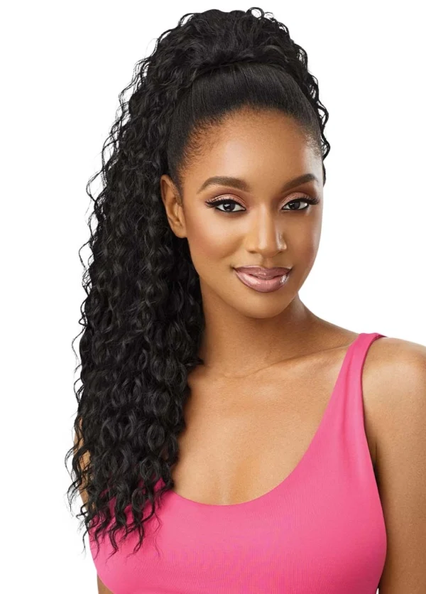 OUTRE DRAWSTRING PONYTAILS PRETTY QUICK - PONY W&W - PONY DEEP CURL 24" - Image 7