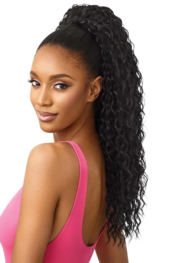 OUTRE DRAWSTRING PONYTAILS PRETTY QUICK - PONY W&W - PONY DEEP CURL 24" - Image 6