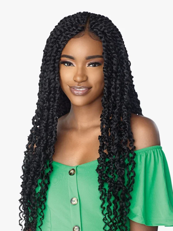 SENSATIONNEL CLOUD 9 HAND-BRAIDED LACE WIG - 4X4 PASSION TWIST 28″ - Image 9