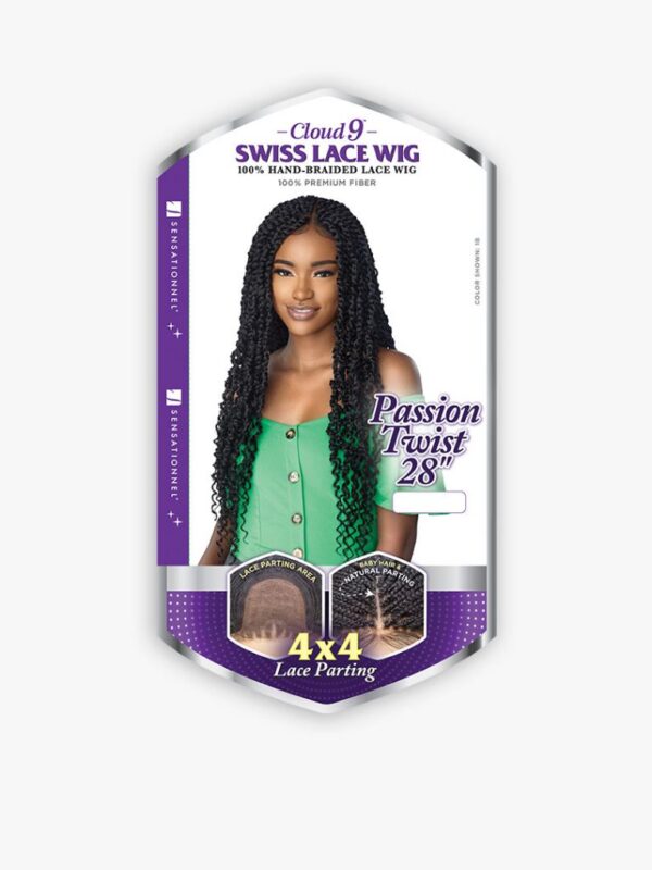 SENSATIONNEL CLOUD 9 HAND-BRAIDED LACE WIG - 4X4 PASSION TWIST 28″ - Image 4