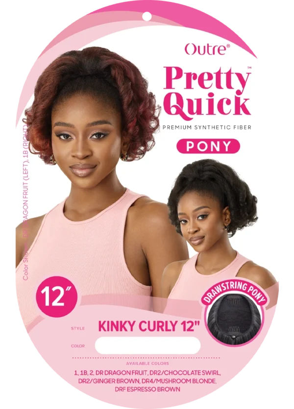 OUTRE PRETTY QUICK - DRAWSTRING PONY - KINKY CURLY 12" - Image 5