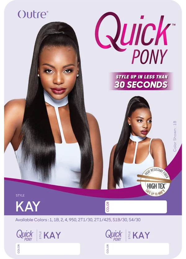 OUTRE DRAWSTRING PONYTAILS QUICK PONY - KAY - Image 2