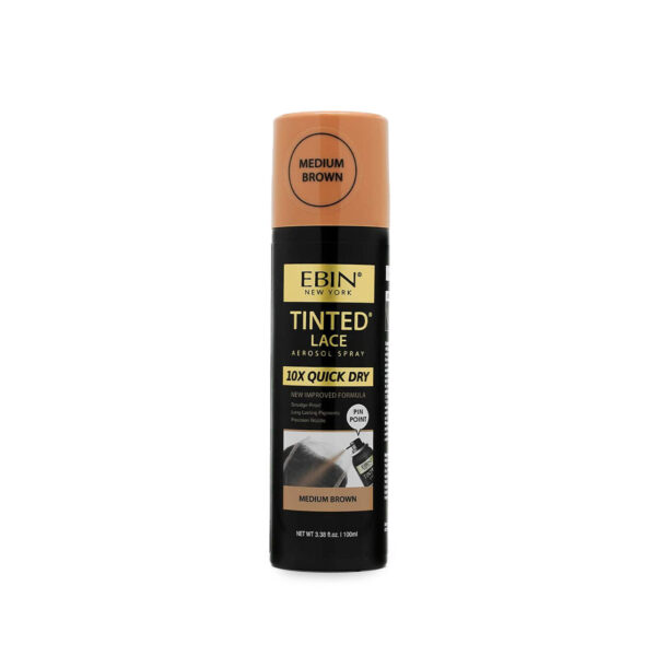 EBIN NEW YORK QUICK TINTED LACE SPRAY 100ML - MEDIUM BROWN - Image 2