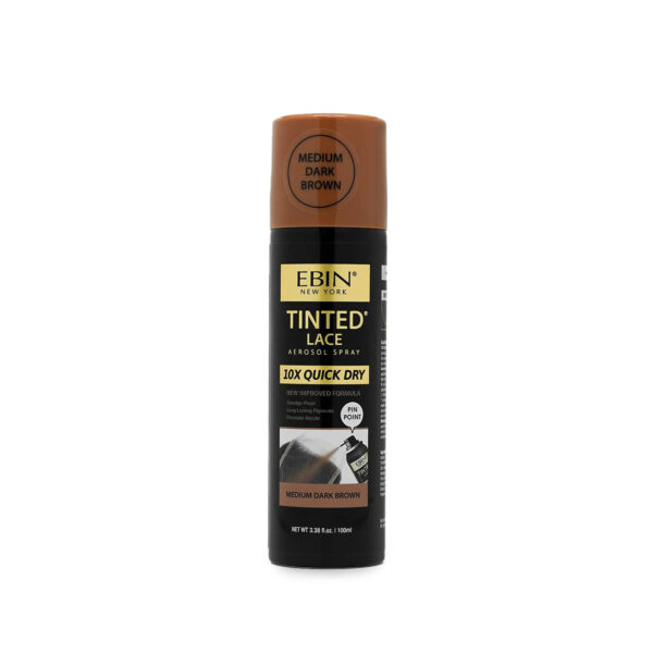 EBIN NEW YORK QUICK TINTED LACE SPRAY 100ML - MEDIUM DARK BROWN - Image 2