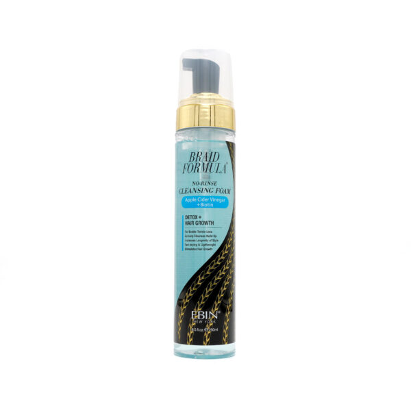 EBIN NEW YORK BRAID FORMULA CLEANSING FOAM 250ML (8.5OZ) - BIOTIN - Image 2