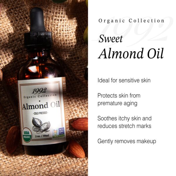 Tropic Isle Living 1992 ORGANIC COLLECTION SWEET ALMOND OIL (2OZ) - Image 8