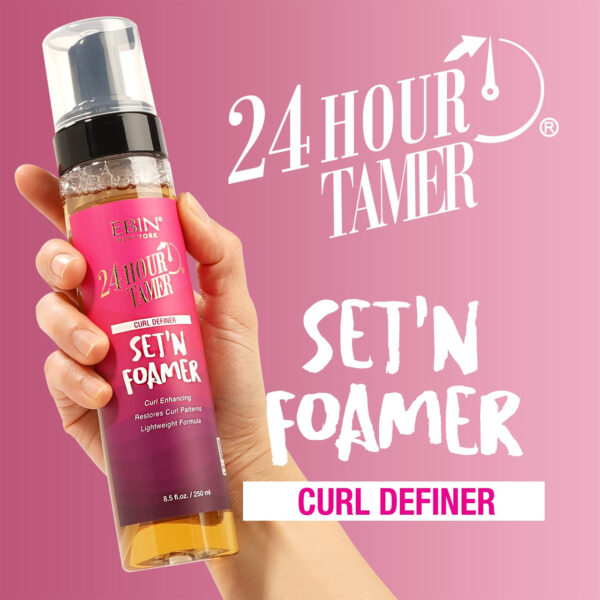 EBIN NEW YORK 24 HOUR TAMER SET'N FOAMER 3.38OZ (100ML) - CURL DEFINER - Image 8