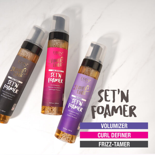 EBIN NEW YORK 24 HOUR TAMER SET'N FOAMER 3.38OZ (100ML) - FRIZZ-TAMER - Image 3