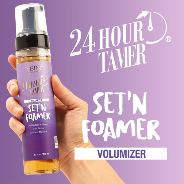 EBIN NEW YORK 24 HOUR TAMER SET'N FOAMER 3.38OZ (100ML) - VOLUMIZER - Image 7