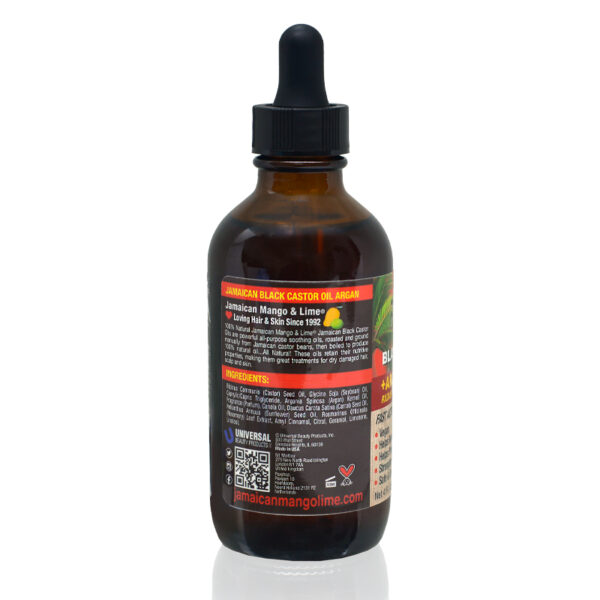 Jamaican Mango & Lime BLACK CASTOR OIL (ARGAN)-4 OZ - Image 3