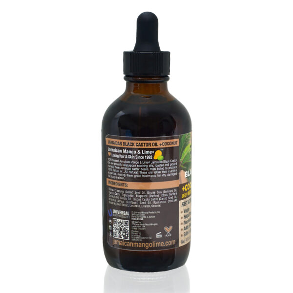 Jamaican Mango & Lime BLACK CASTOR OIL (COCONUT)-4 OZ - Image 2