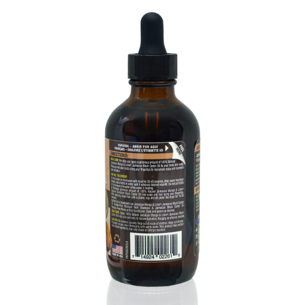 Jamaican Mango & Lime BLACK CASTOR OIL (COCONUT)-4 OZ - Image 3