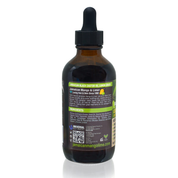 Jamaican Mango & Lime BLACK CASTOR OIL (LEMONGRASS)-4 OZ - Image 2