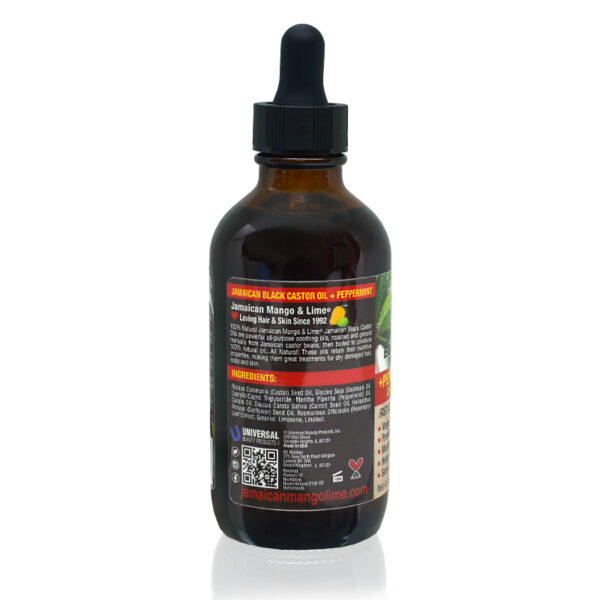 Jamaican Mango & Lime BLACK CASTOR OIL (PEPPERMINT)-4 OZ - Image 2