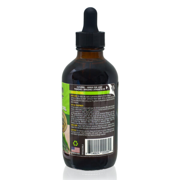 Jamaican Mango & Lime BLACK CASTOR OIL (TEA TREE)-4 OZ - Image 2