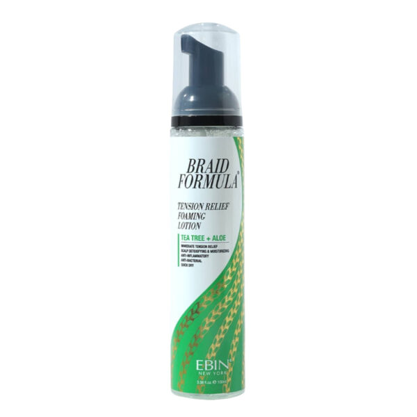 EBIN NEW YORK BRAID FORMULA TENSION RELIEF FOAMING LOTION 100ML - TEA TREE - Image 7