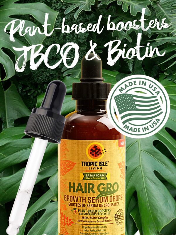 Tropic Isle Living Jamaican Black Castor Oil Hair Gro Serum Drops 4oz - Image 7