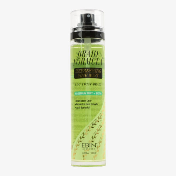 EBIN NEW YORK BRAID FORMULA REFRESHING FINE MIST 100ML (3.38OZ) - ROSEMARY MINT + BIOTIN - Image 7