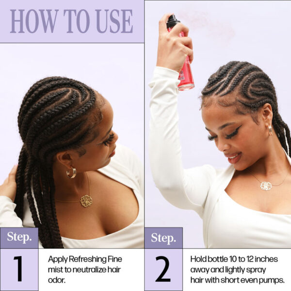 EBIN NEW YORK BRAID FORMULA REFRESHING FINE MIST 100ML (3.38OZ) - ROSEMARY MINT + BIOTIN - Image 5