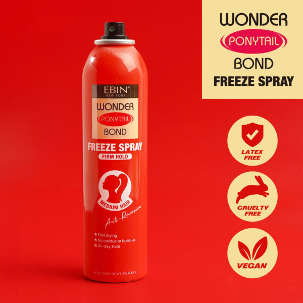 EBIN NEW YORK Wonder Ponytail Bond Freeze Spray - Firm Hold 8oz / 245ml - Image 7