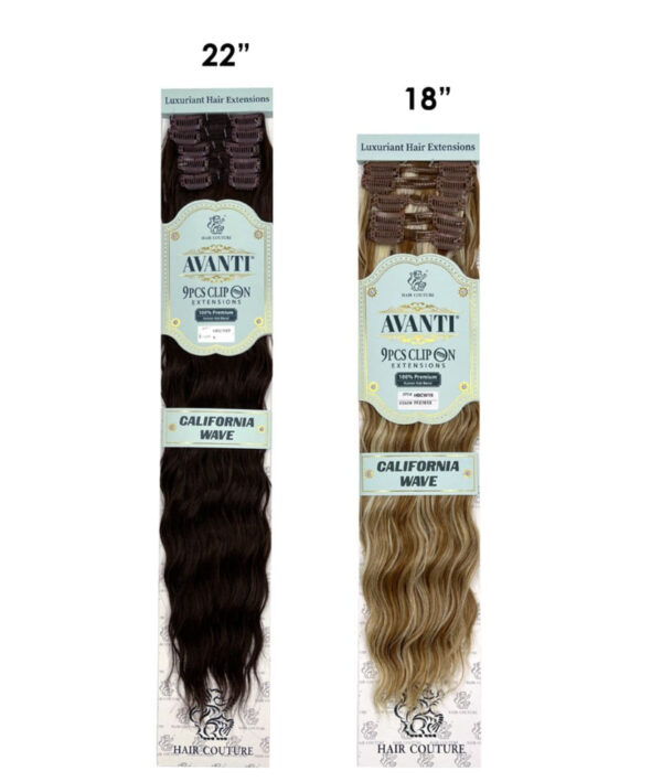 Hair Couture AVANTI 9PCS CLIP-IN CALIFORNIA WAVE 22" - Image 2