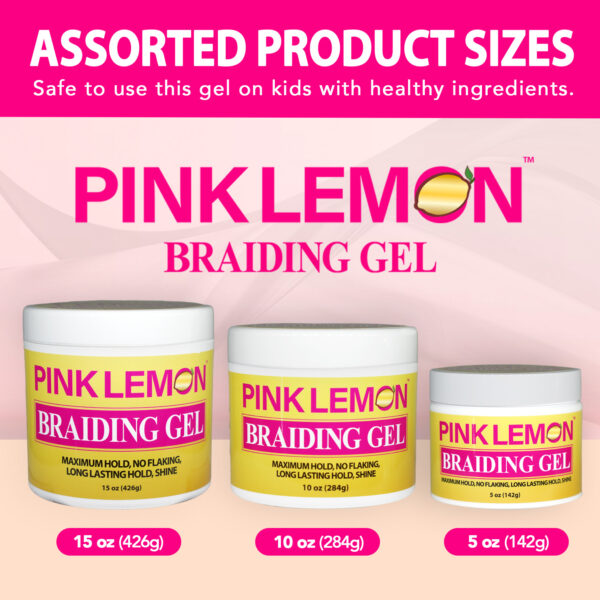 BELLATIQUE PINK LEMON BRAIDING GEL - 10 OZ - Image 5