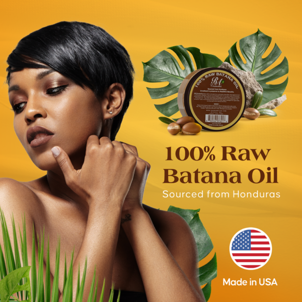 RA Cosmetics 100% RAW BATANA OIL 2oz / 59ml - Image 2