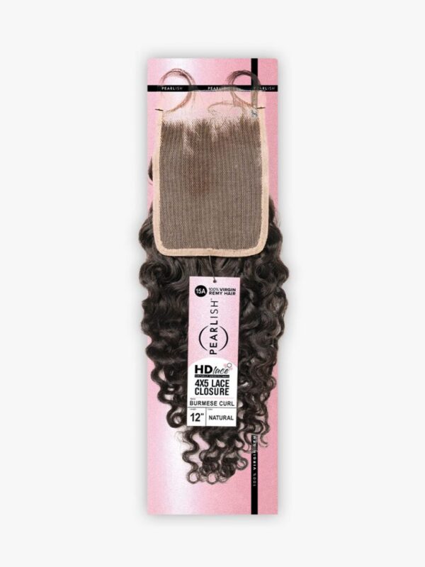 SENSATIONNEL PEARLISH 4X5 HD LACE CLOSURE BURMESE CURL 12" - Image 2