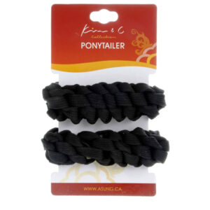 KIM & C 2pcs Braided Ponytail Holders