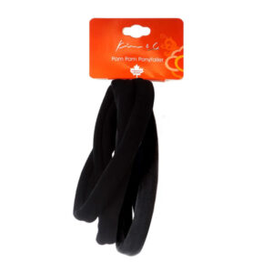 KIM & C Elastic Headbands 4pcs - Black