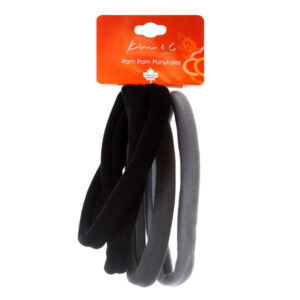 KIM & C Elastic Headbands 4pcs - Gray Assorted