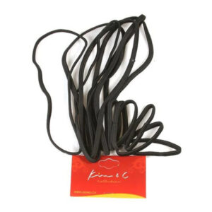 KIM & C Ponytail Holders & Headbands 12pcs - Black