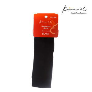 KIM & C Silicone Head Band 2pcs Black