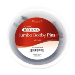 Kim C Jumbo Bobby Pins Black 100pcs Front