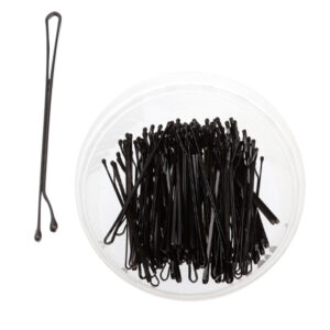 Kim C Jumbo Bobby Pins Black 100pcs Inside