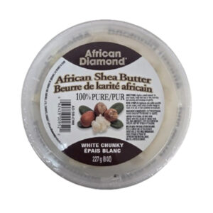 AFRICAN DIAMOND African Shea Butter - White Chunky 227g (8oz)