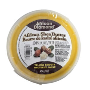 AFRICAN DIAMOND African Shea Butter - Yellow Smooth 454g (16oz)