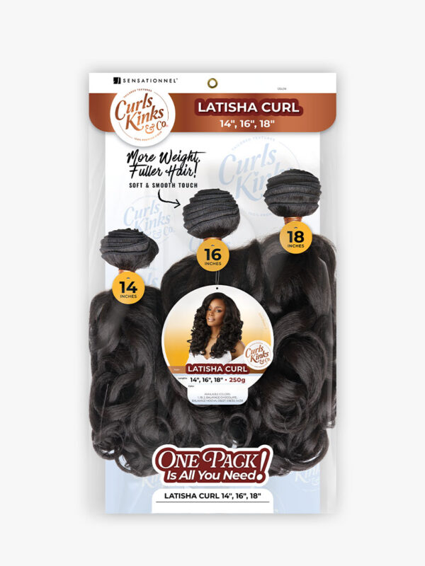SENSATIONNEL CURLS KINKS & CO_MULTI LATISHA CURL 14″ 16" 18" - Image 7