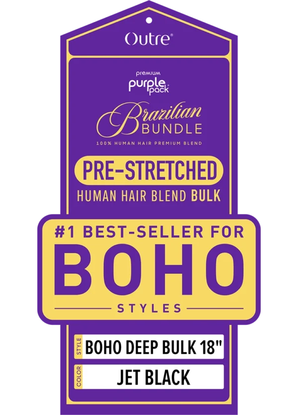 OUTRE PURPLE PACK BRAZILIAN - PRESTRETCHED BOHO DEEP BULK 18" - Image 3
