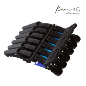 KIM & C Crocodile Clips 6pcs - Black