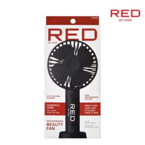 red by kiss rechargeable beauty fan black