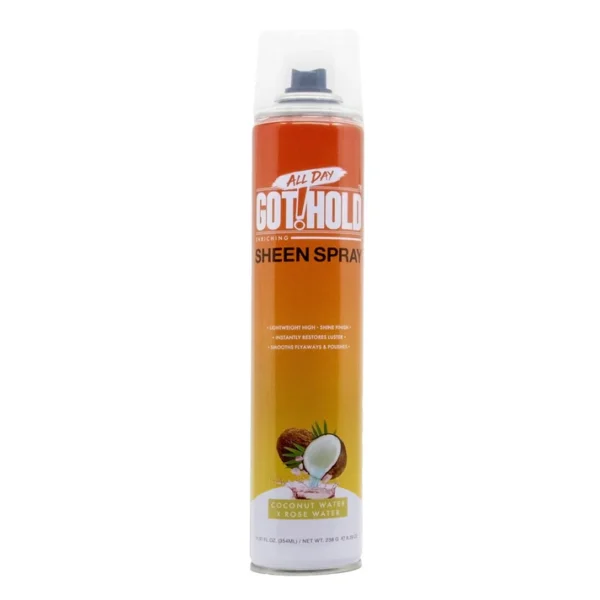 ALL DAY GOT HOLD SHEEN SPRAY Coconut Water and Rose Water - Image 3