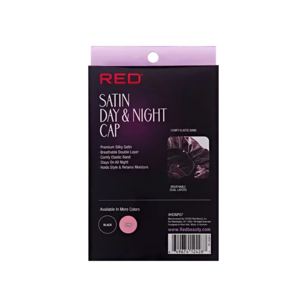 RED BY KISS Satin Sleep Cap - Black - Image 8