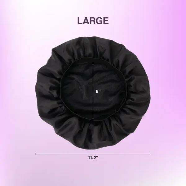 RED BY KISS Satin Sleep Cap - Black - Image 5