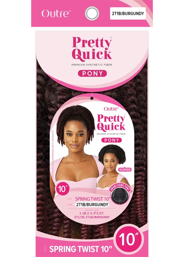 OUTRE DRAWSTRING PONYTAILS PRETTY QUICK - DRAWSTRING PONY - SPRING TWIST 10" - Image 3