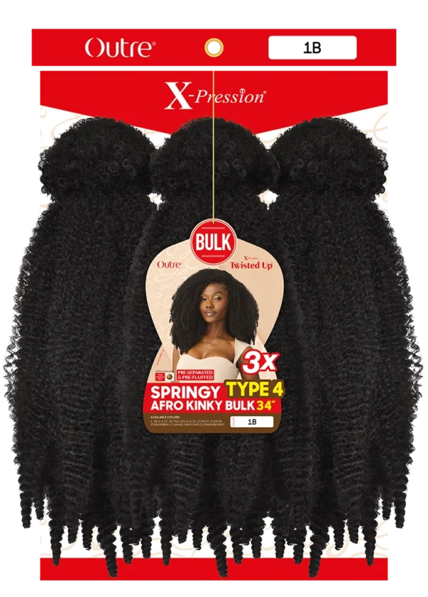 OUTRE X-PRESSION - TWISTED UP - Springy Type 4 Kinky Bulk 34" 3X - Image 3